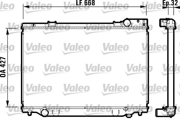 RAD MOT TOYOTA PREVIA  9900