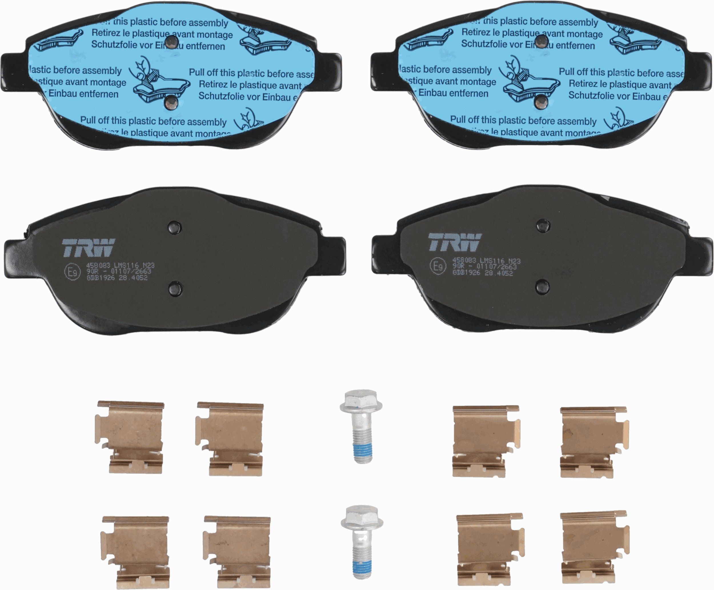 TRW DISC BRAKE PADS - TecDoc 2