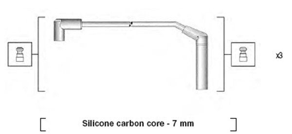 MAGNETI MARELLI 941365090932 Ignition Cable Kit