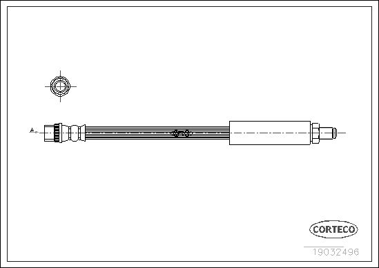 FLEXIBLE DE FREIN VAUXHALL-OPEL-  0705