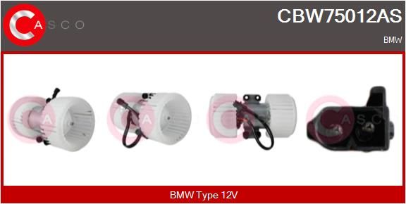 CBW75012AS CASCO Brand New HQ Utastér-ventilátor