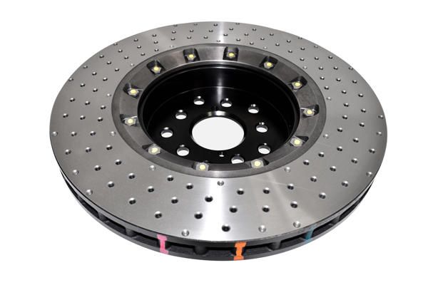 5000 Fully Assembled 2-piece Black XD Cross-drill and Dimple KP [ Subaru WRX STi [Brembo 6 Pot R Yellow Calipers] 19 Inch Rim 04/17-> F ] - TecDoc 2