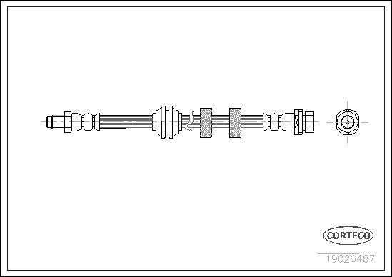 FLEXIBLE DE FREIN FORD FOCUS  0705