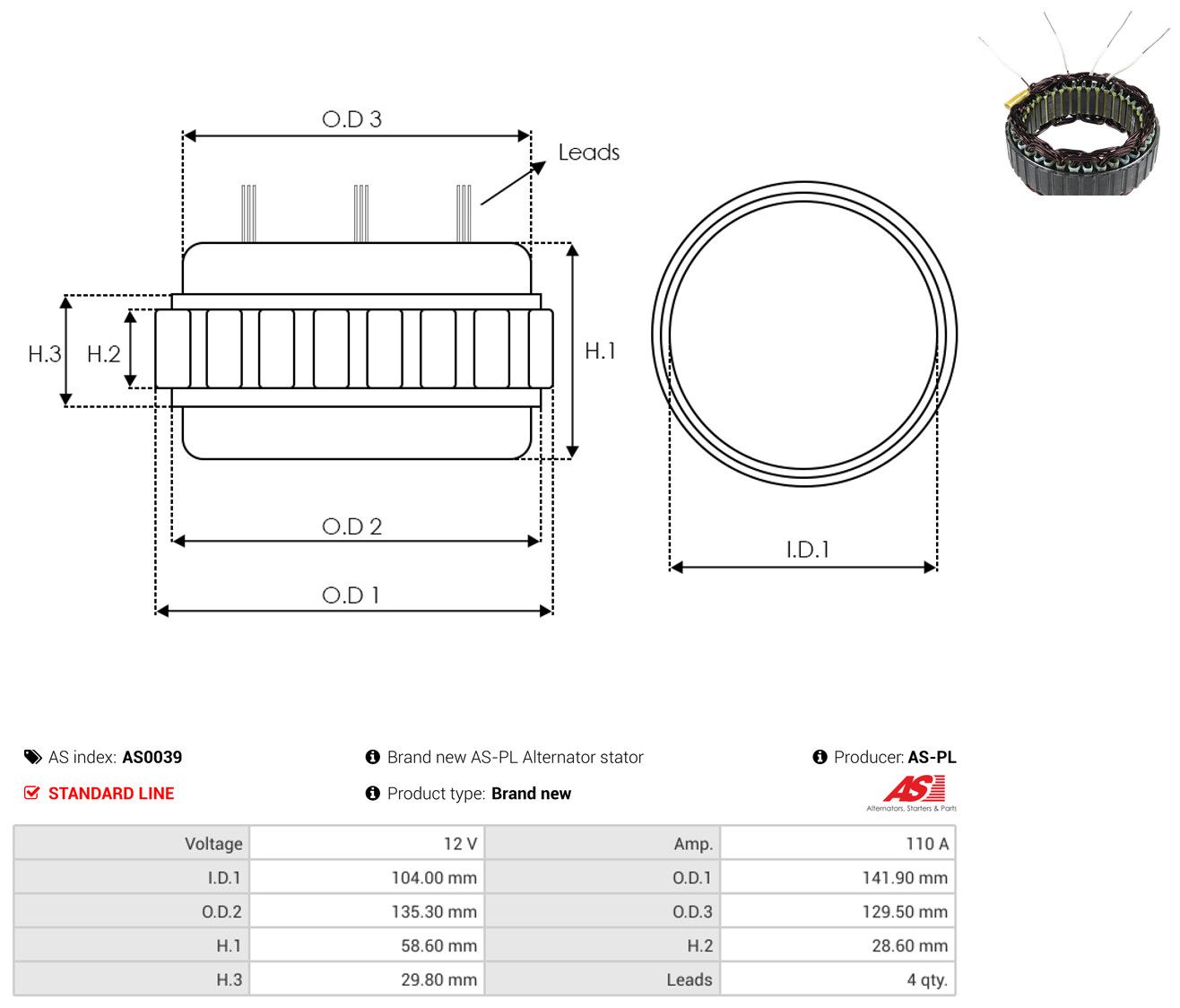 Stator, Generator