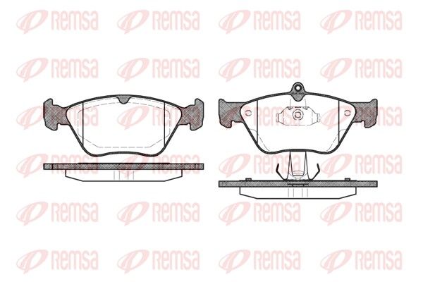 Brake Pad Set, disc brake 0468.00