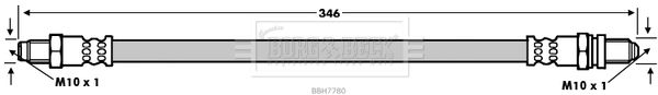 BBH7780 BORG & BECK fékcső