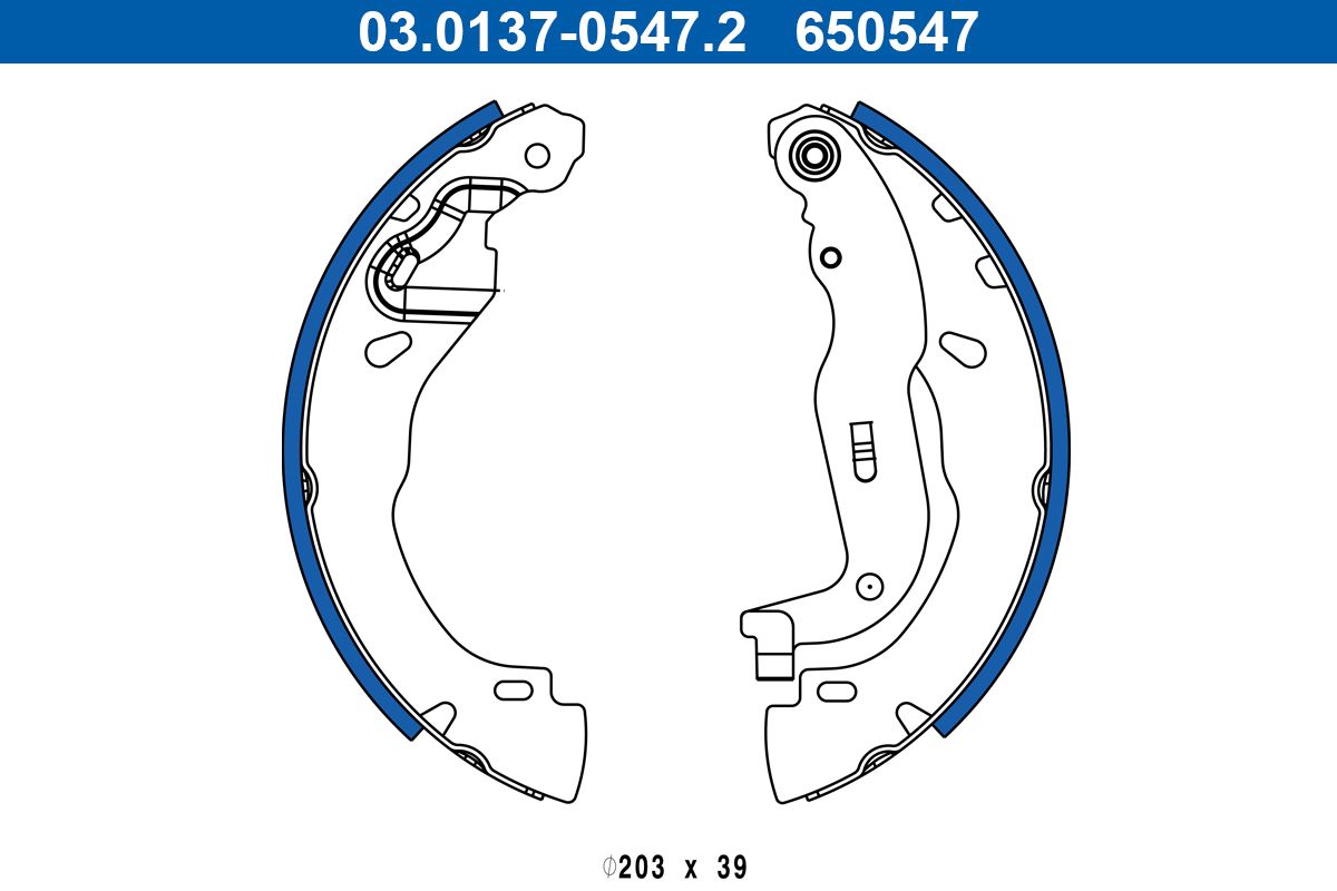 Ate 03.0137-0547.2 Bremsbackensatz