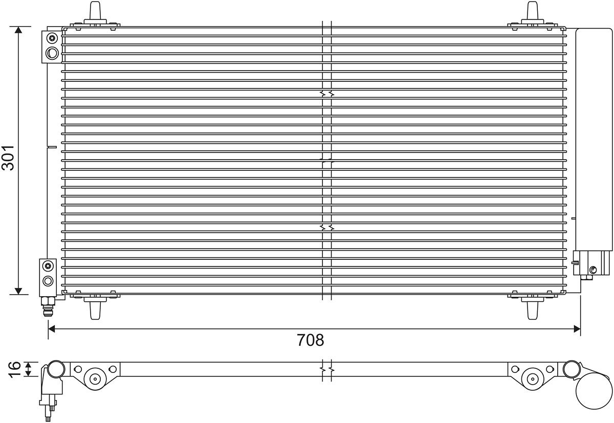 COND PSA C5 II, C6, 407, 607  9900