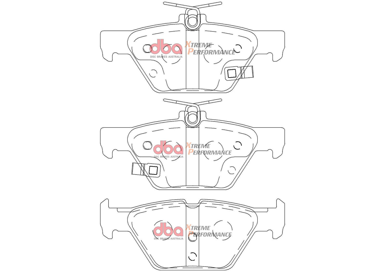 DBA XP PERFORMANCE BRAKE PADS [ Subaru Liberty/Outback/Tribecca 2015 -on R ] - TecDoc Only