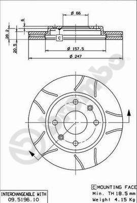 Brake Disc 09.5196.75