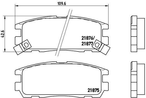 Brake Pad Set, disc brake P 59 021