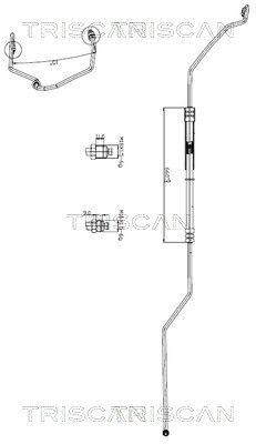 TRISCAN 8516 29042 Hydraulic Hose, steering