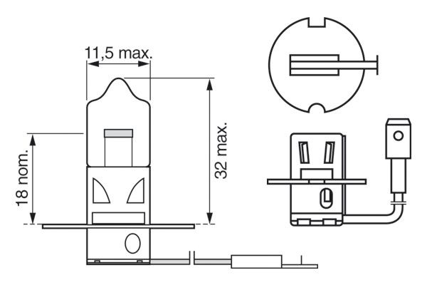 Glühlampe, Fernscheinwerfer