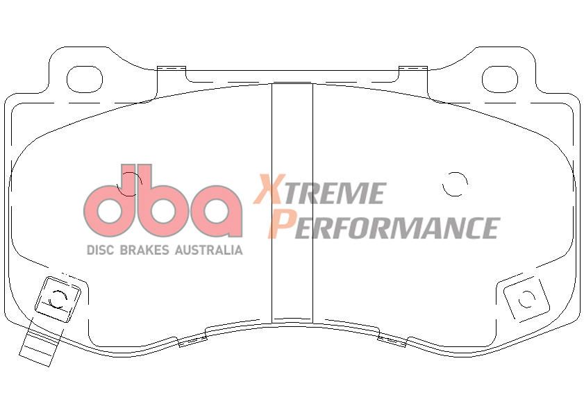 DBA XP PERFORMANCE BRAKE PADS [ Chrysler 300C SRT8 F ] - TecDoc Only