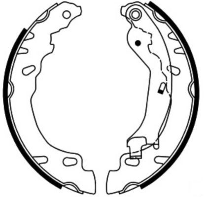 Bremsbackensatz