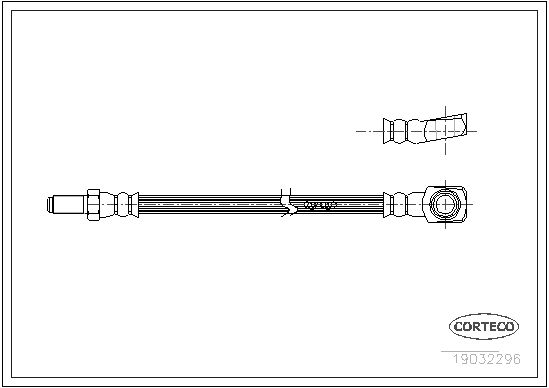 FLEXIBLE DE FREIN JAGUAR XJ  0705