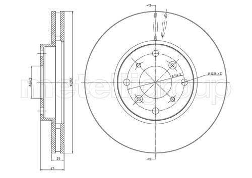 METELLI 23-0582 - Bremsscheibe