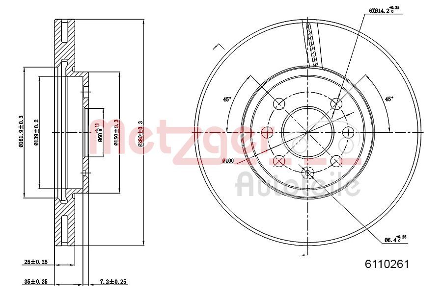 Brake Disc 6110261