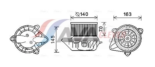 AVA QUALITY COOLING PE8373 - Innenraumgebl&auml;se