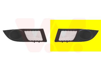 VAN WEZEL 1637591 Ventilation Grilles, bumper