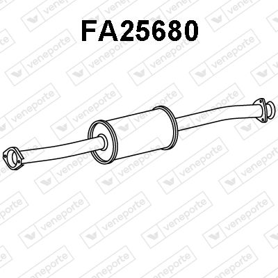 Silencieux Avant DUCATO 1.9-2.5 8V TD 03   .