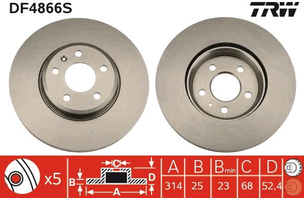 Brake Disc DF4866S