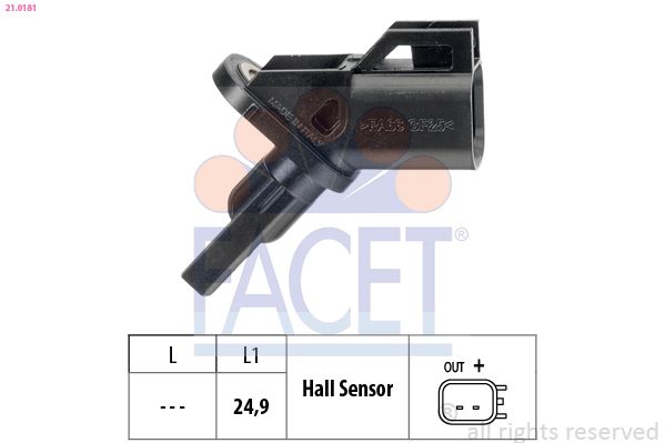 FACET 21.0181 - Sensor, Raddrehzahl
