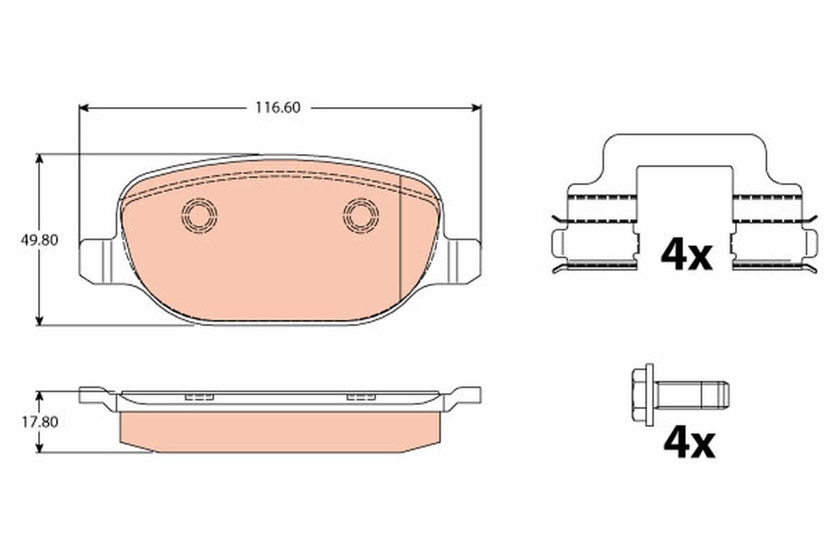 Brake Pad Set, disc brake GDB2129