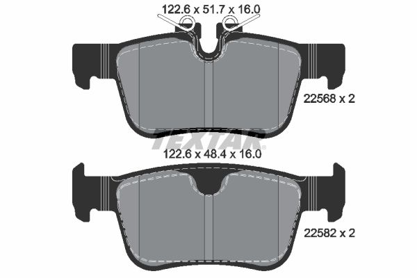 Brake Pad Set, disc brake 2256801