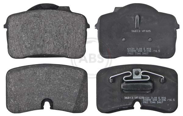 Bremsbelagsatz, Scheibenbremse