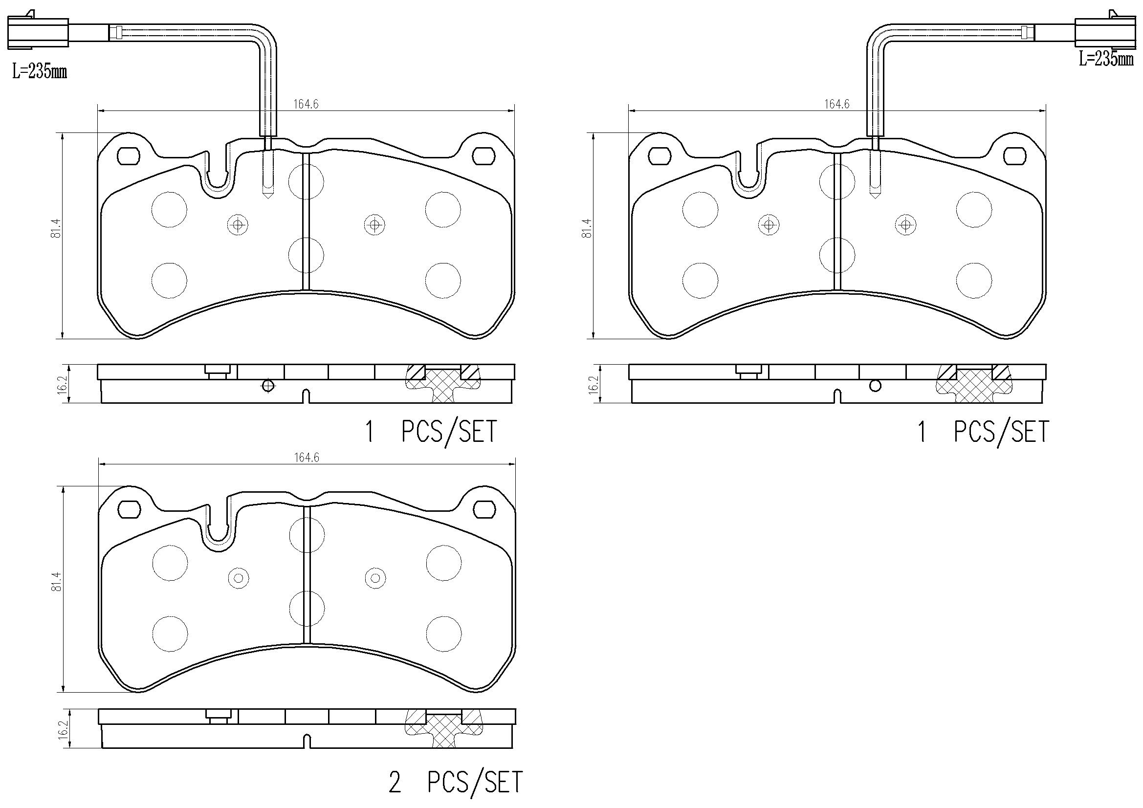 ALFA ROMEO GIULIA 17-19 (FRT) *2 W/Sensor - TecDoc Only