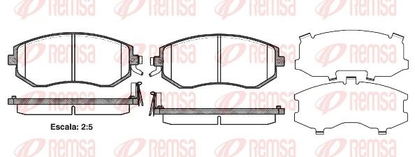 Brake Pad Set, disc brake 0951.04