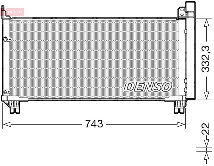 DCN51014 DENSO kondenzátor, klíma