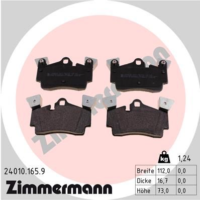 Brake Pad Set, disc brake 24010.165.9