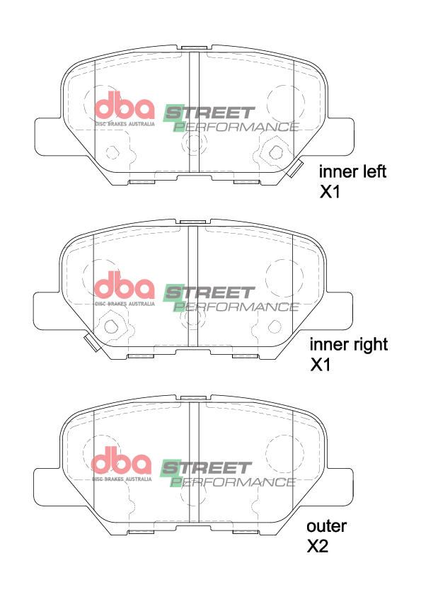 DBA  SP PERFORMANCE  BRAKE PADS [ MITSUBISHI ASX - XB 2010 - 2014 R ] - TecDoc Only
