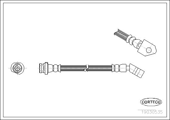 FLEXIBLE DE FREIN NISSAN PICK UP  0705