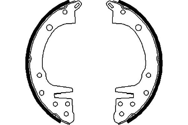 BS-6400 KAVO PARTS fékpofakészlet