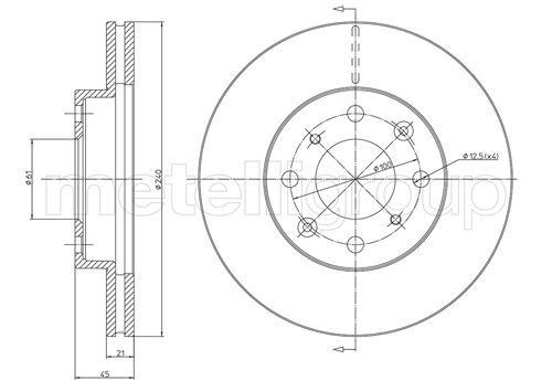METELLI 23-0343 - Bremsscheibe