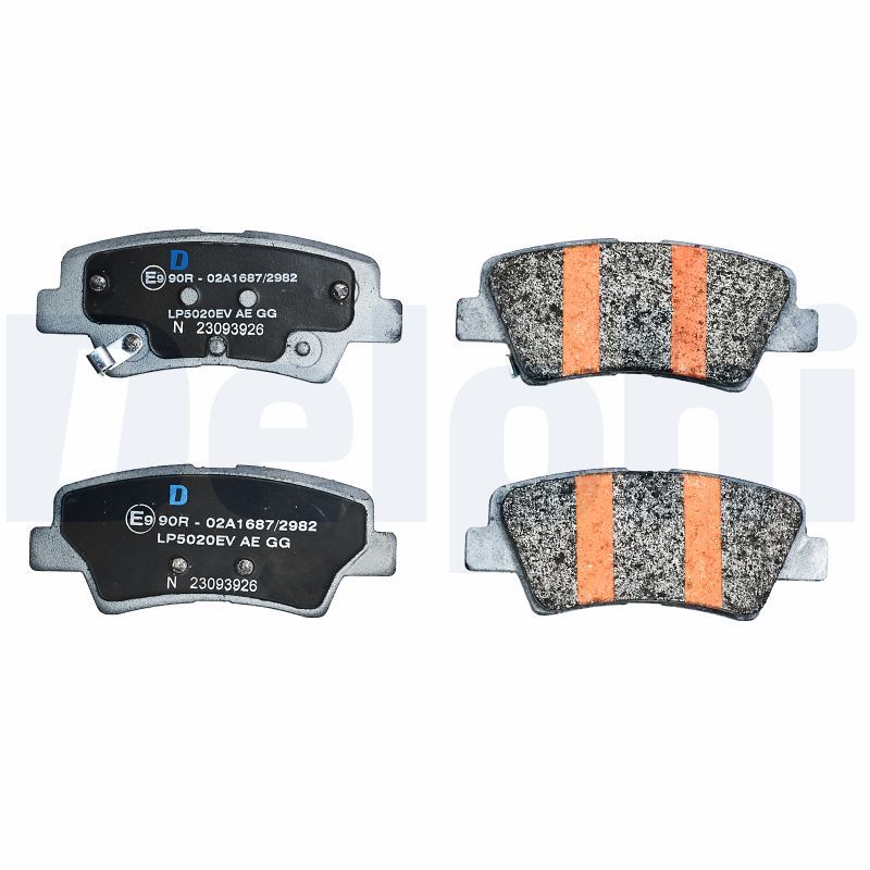 Delphi LP5020EV - Bremsbelagsatz, Scheibenbremse