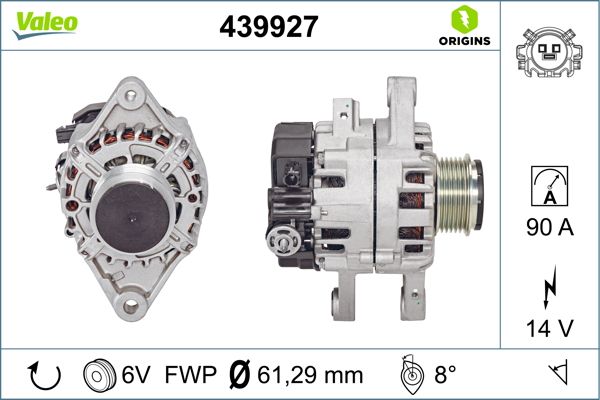 439927 VALEO VALEO ORIGINS NEW OE TECHNOLOGY generátor