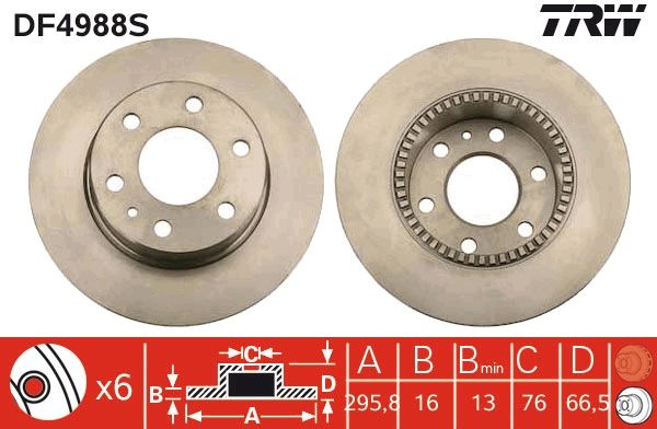 Brake Disc DF4988S