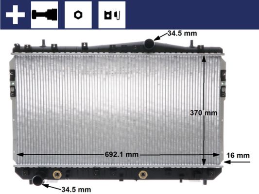 Radiador, refrigeración del motor