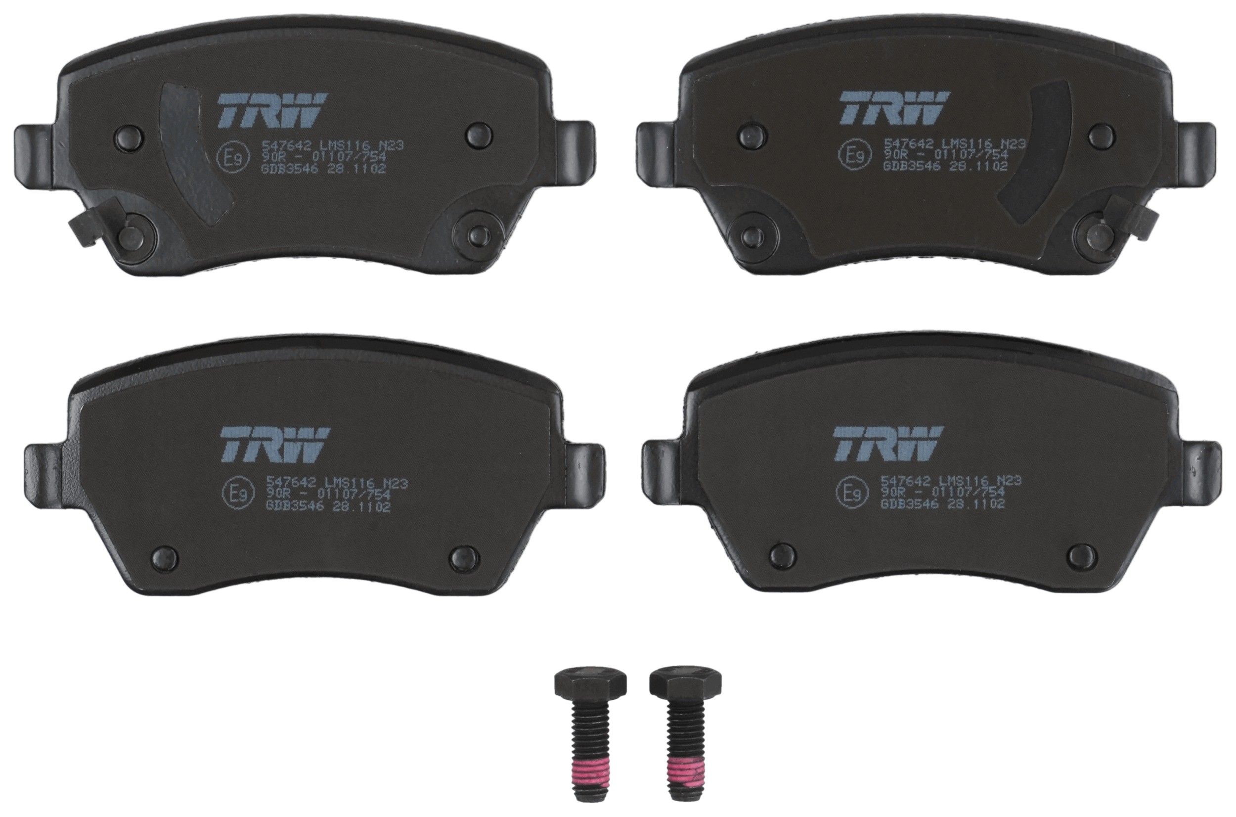 TRW DISC BRAKE PADS - TecDoc 2