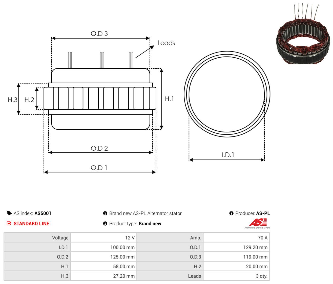 Stator, Generator