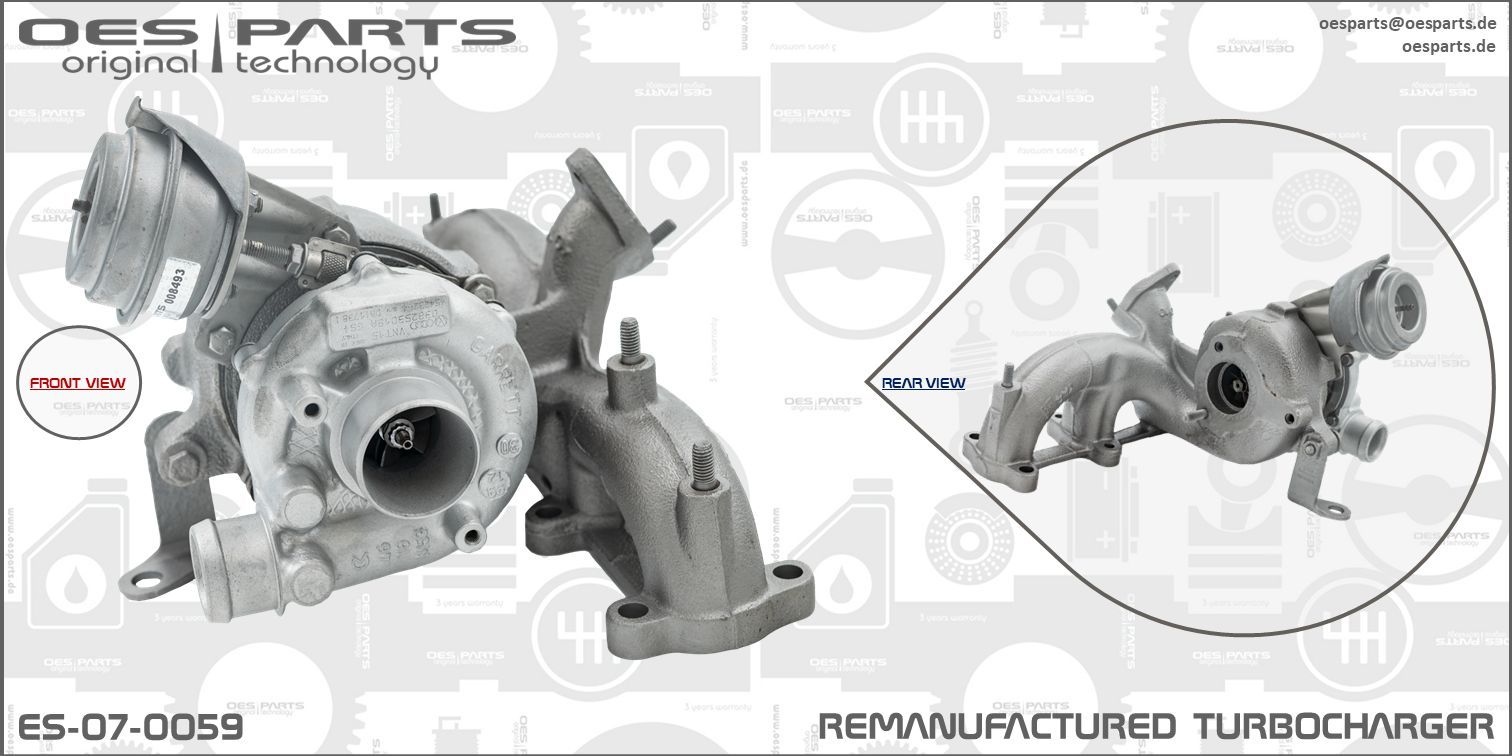 OES PARTS ES-07-0059 - Lader, Aufladung