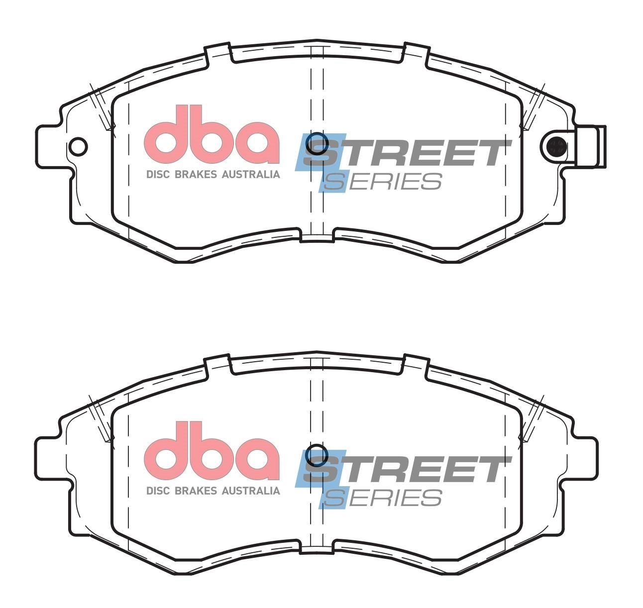 DBA SS STREET SERIES BRAKE PADS [ Hyundai/Kia & Ssangyong 1991-2014 F ] - TecDoc Only