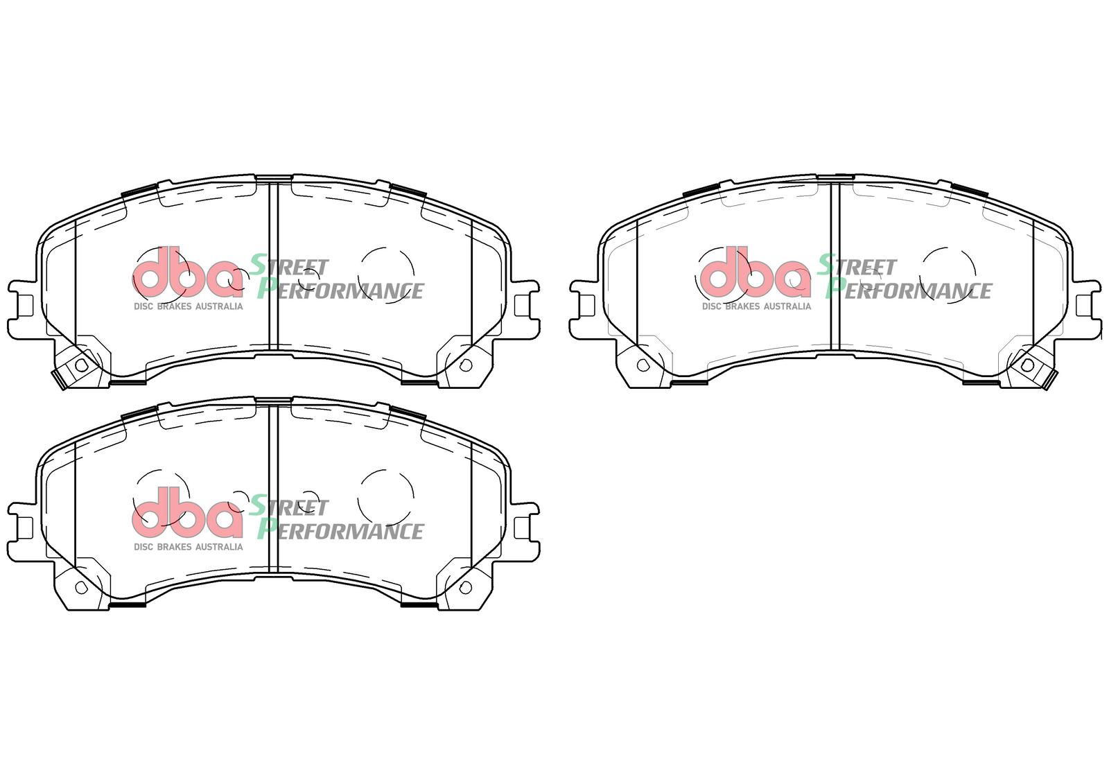 DBA SP PERFORMANCE BRAKE PADS [ Holden Colorado 2016-on F ] - TecDoc Only