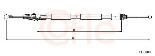 Cable Pull, parking brake 11.6804