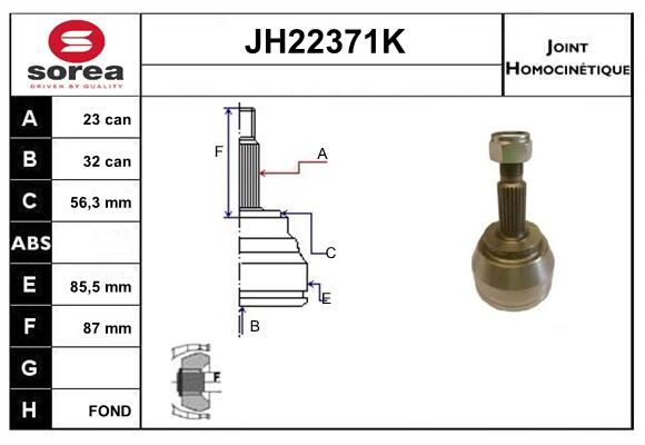 KIT CV JOINT AVEC KR089 - LAGUNA