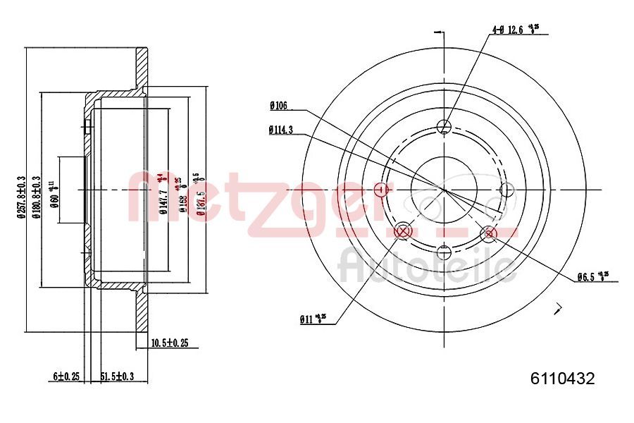 Brake Disc 6110432